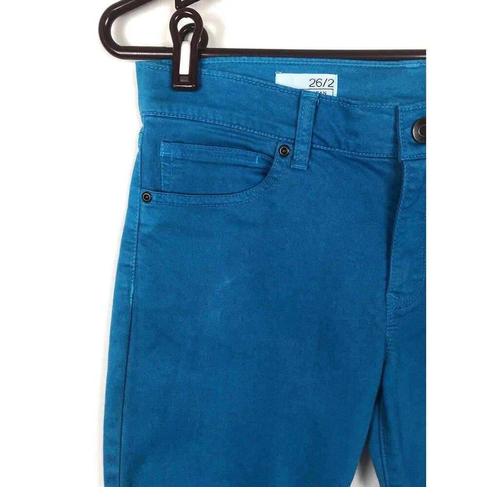 Gap 1969 Bright Blue Inseam Zip Legging Jean Women's Size 26/2